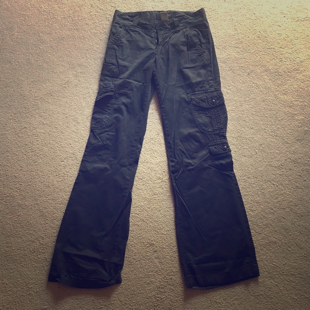 Lucky brand charcoal grey cargo pants size 25
